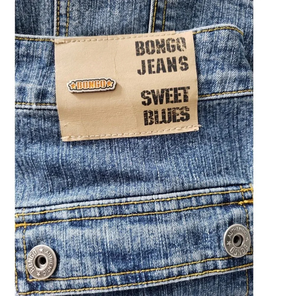 Stretch Jean skirt by BONGO Authentic denim skirt SIZE 3 military  style - Picture 8 of 11